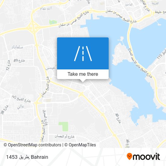 طريق 1453 map
