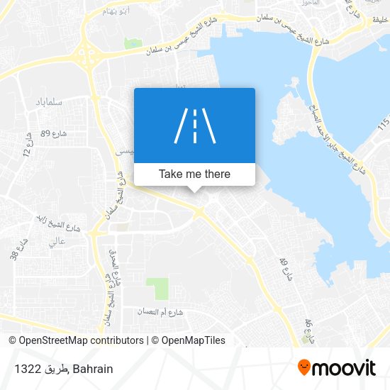 طريق 1322 map