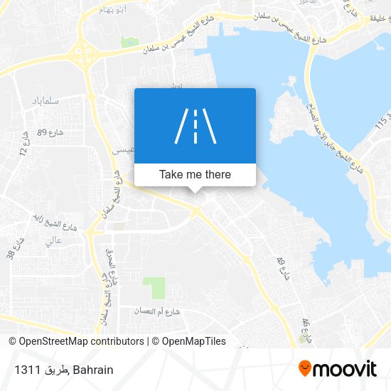 طريق 1311 map