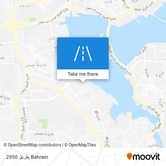 طريق 2950 map