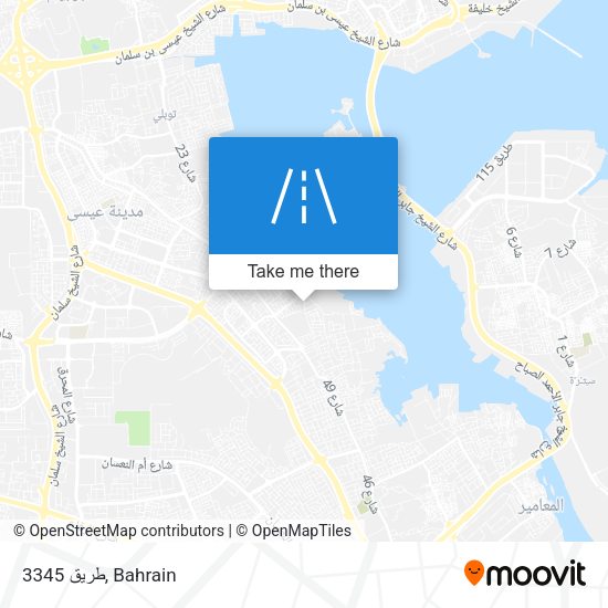 طريق 3345 map