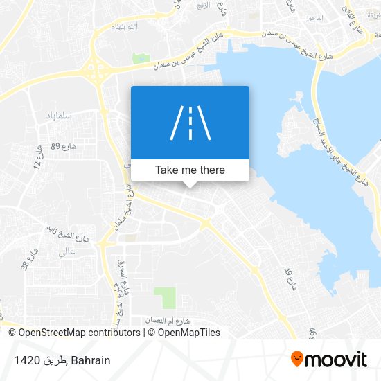 طريق 1420 map