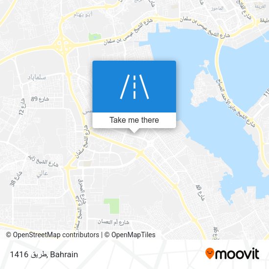 طريق 1416 map