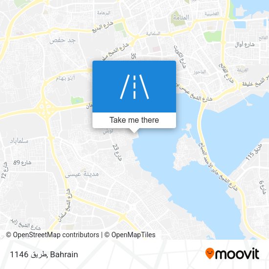 طريق 1146 map