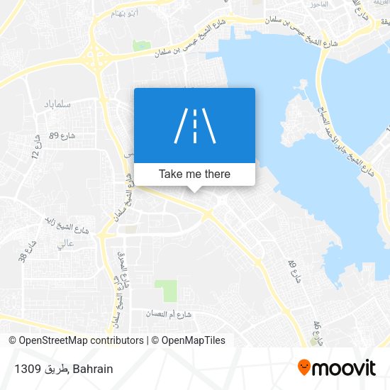طريق 1309 map
