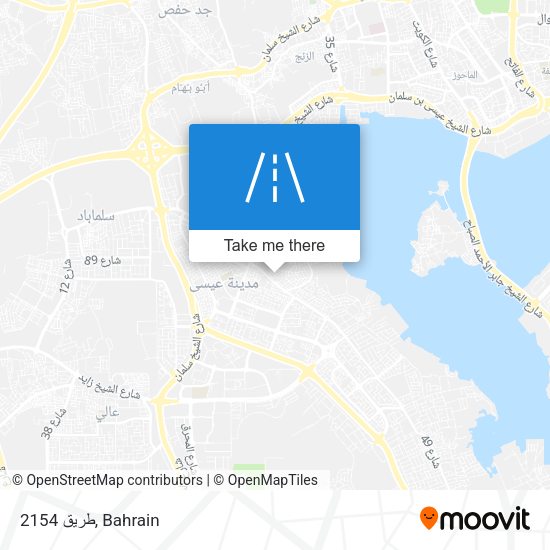 طريق 2154 map
