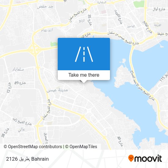 طريق 2126 map