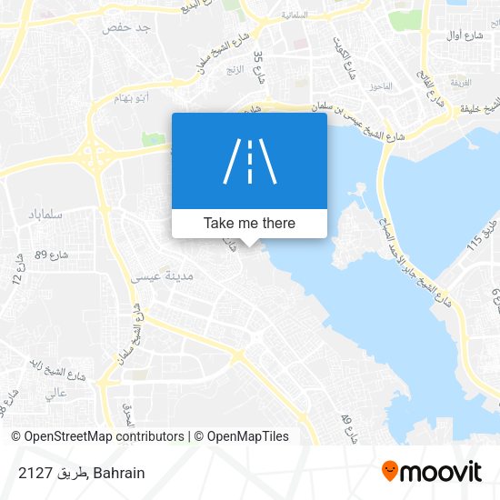 طريق 2127 map