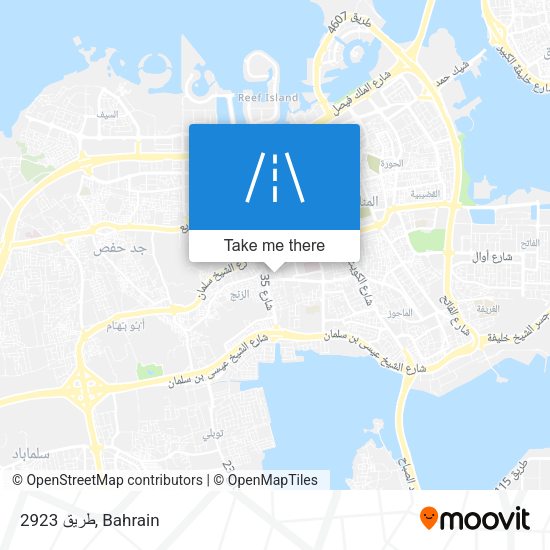 طريق 2923 map