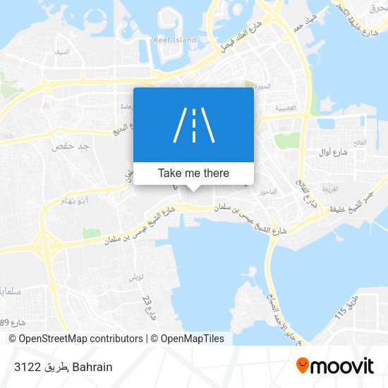 طريق 3122 map