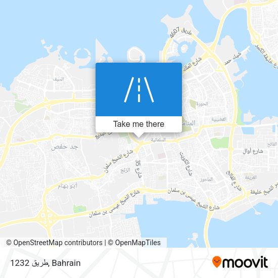 طريق 1232 map