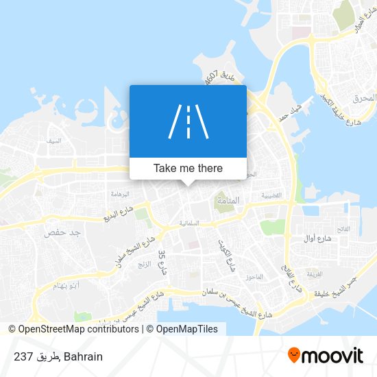 طريق 237 map