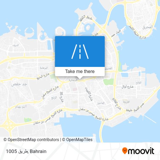 طريق 1005 map