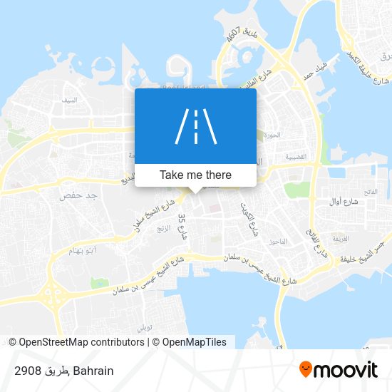 طريق 2908 map