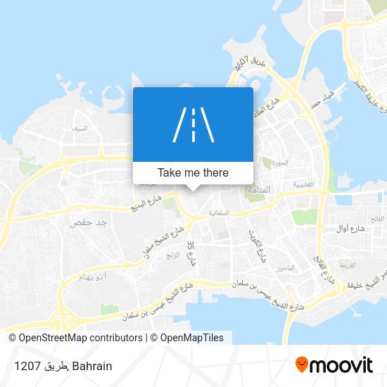 طريق 1207 map