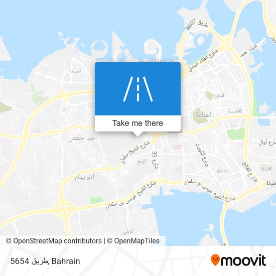 طريق 5654 map