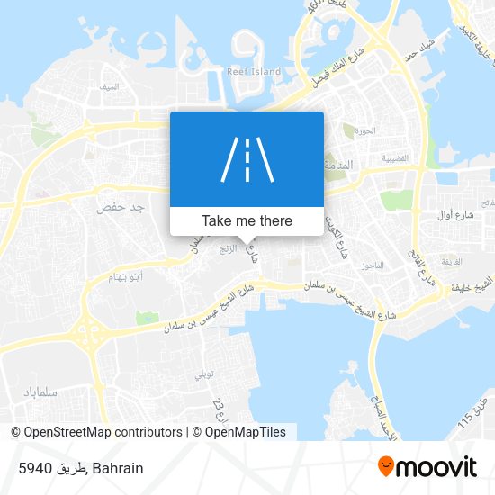 طريق 5940 map