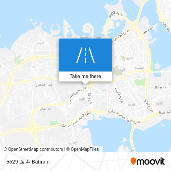 طريق 5629 map