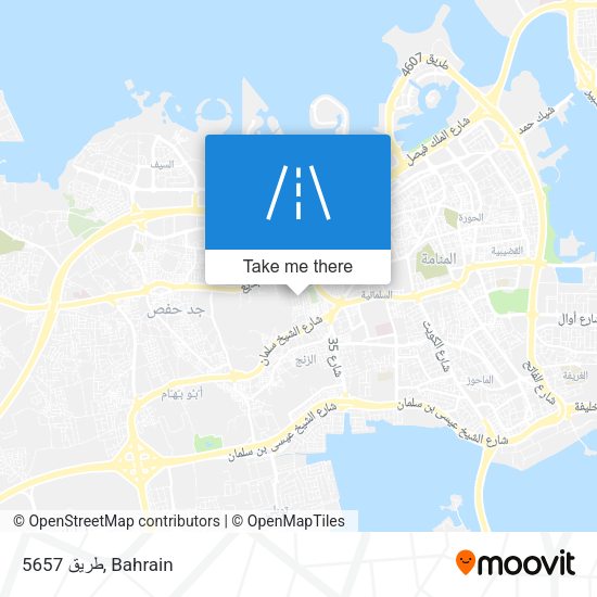 طريق 5657 map