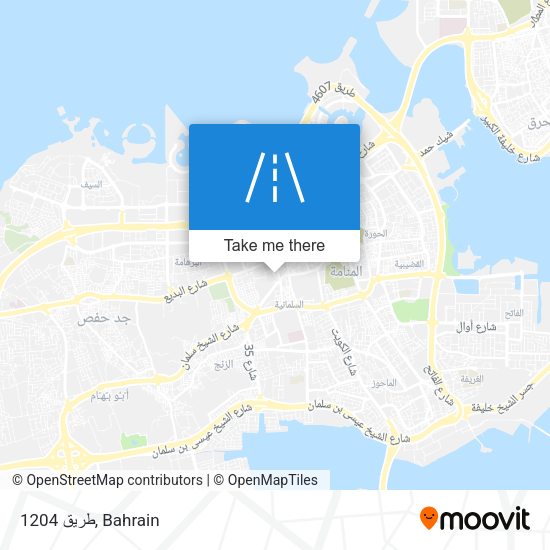 طريق 1204 map