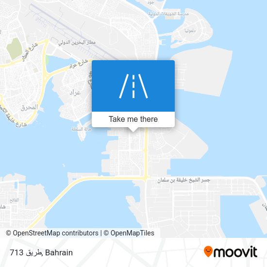 طريق 713 map