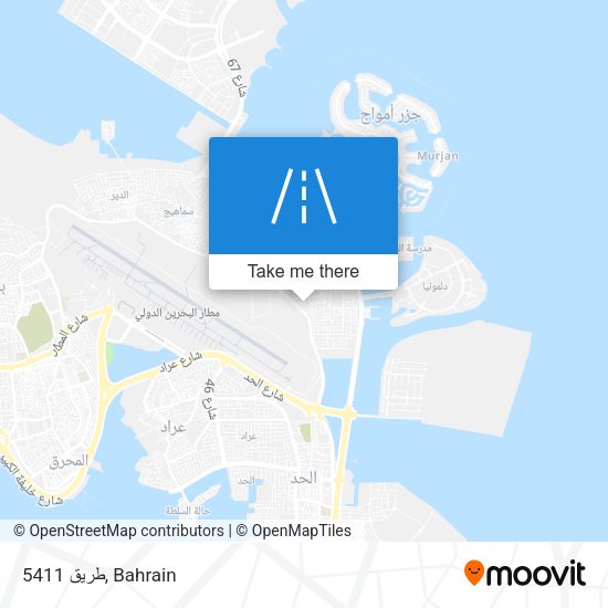 طريق 5411 map