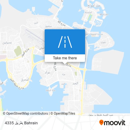 طريق 4335 map