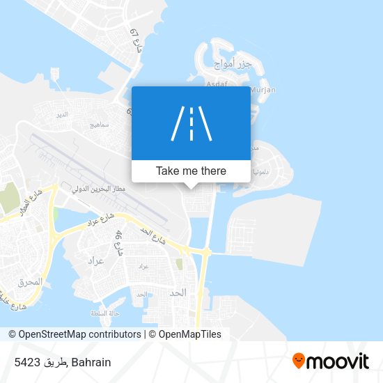 طريق 5423 map
