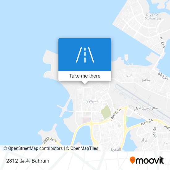طريق 2812 map