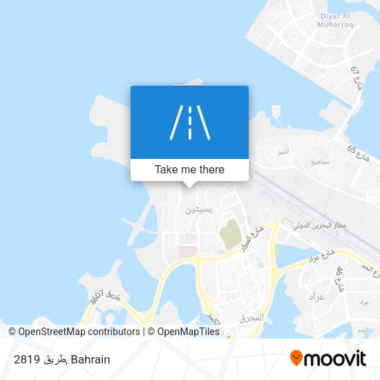طريق 2819 map