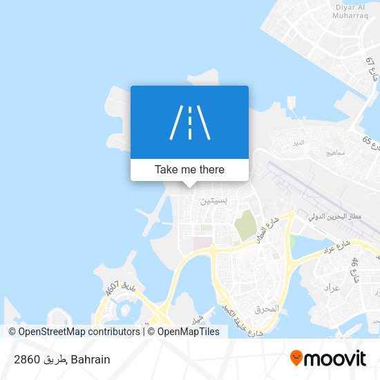 طريق 2860 map