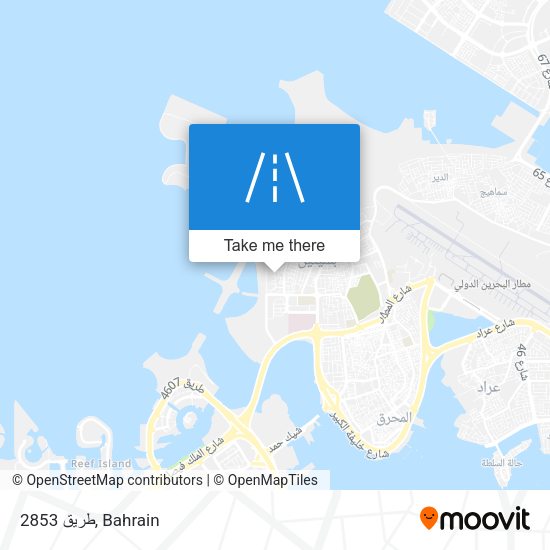 طريق 2853 map