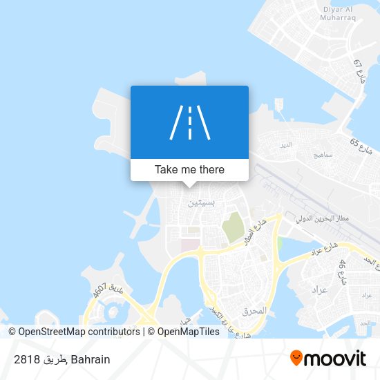 طريق 2818 map
