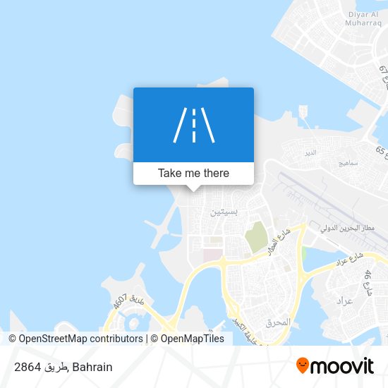 طريق 2864 map