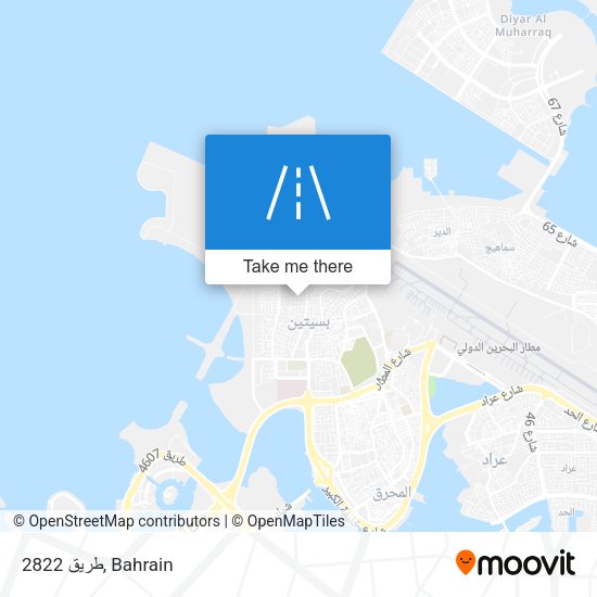 طريق 2822 map