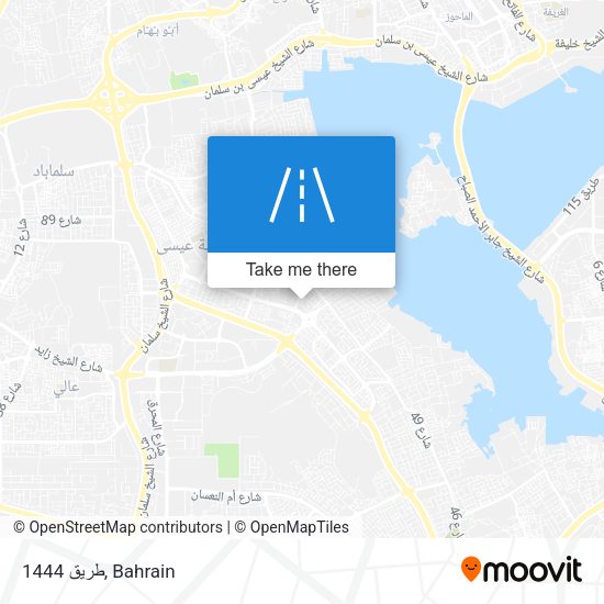 طريق 1444 map