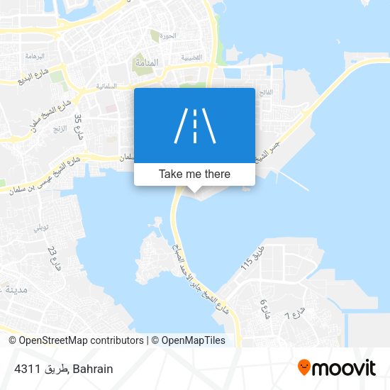 طريق 4311 map