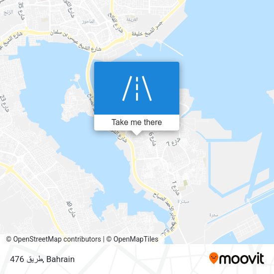 طريق 476 map