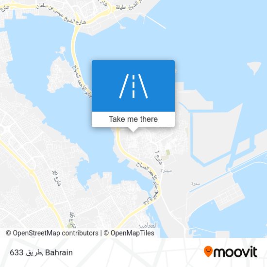 طريق 633 map