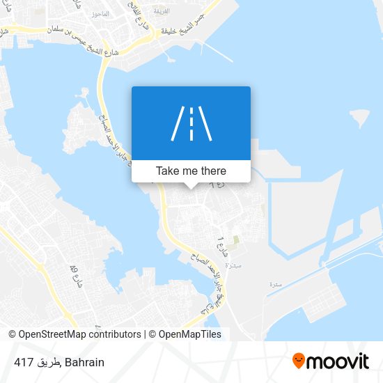 طريق 417 map