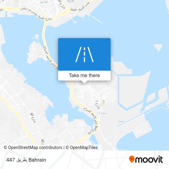 طريق 447 map
