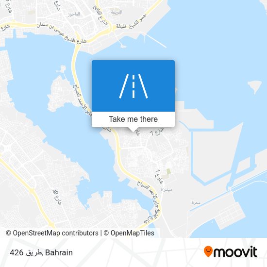 طريق 426 map