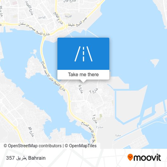 طريق 357 map