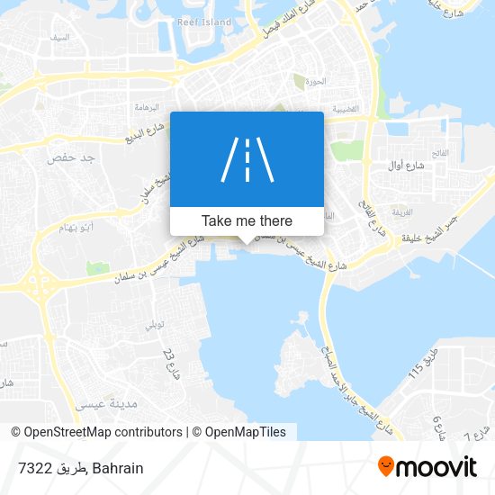طريق 7322 map