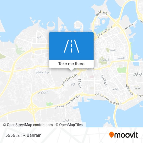 طريق 5656 map