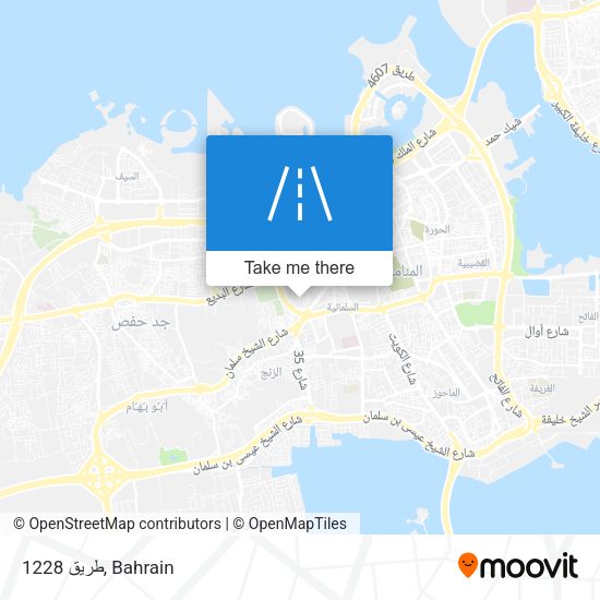 طريق 1228 map