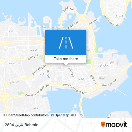 طريق 2804 map