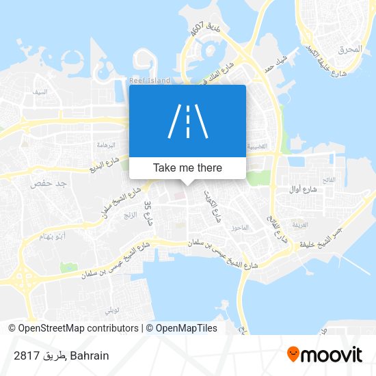 طريق 2817 map