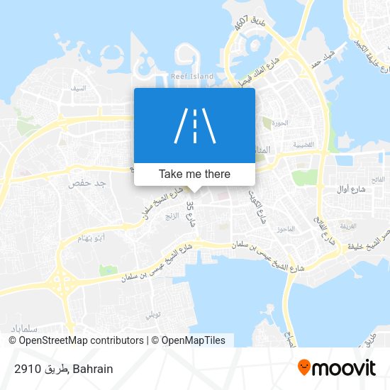 طريق 2910 map