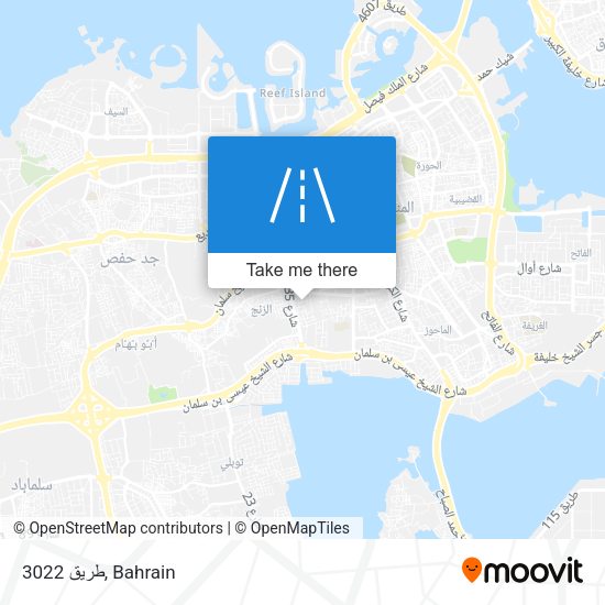 طريق 3022 map